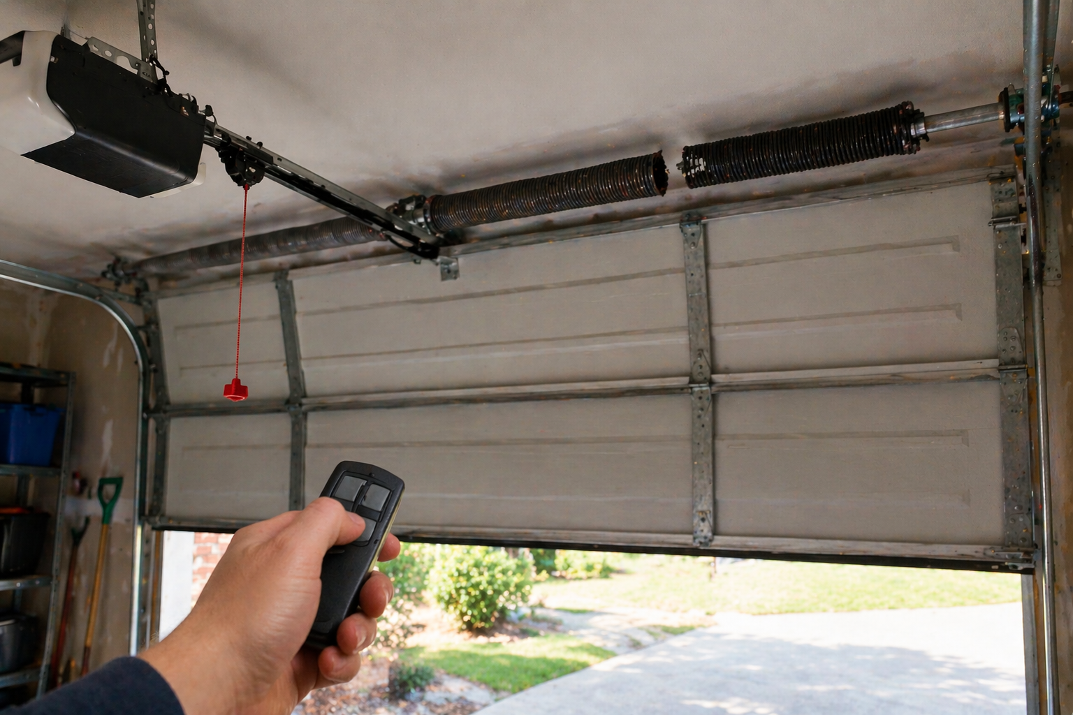 Can You Open Your Garage Door With a Broken Spring? Can You Open Your Garage Door With a Broken Spring?
